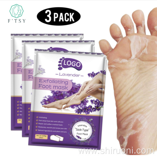 Natural Lavender Exfoliating Peel Off Foot Mask